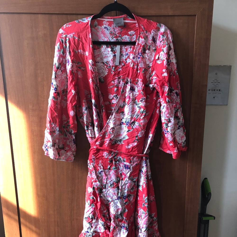 Vero Moda Red Wrap Around Dress